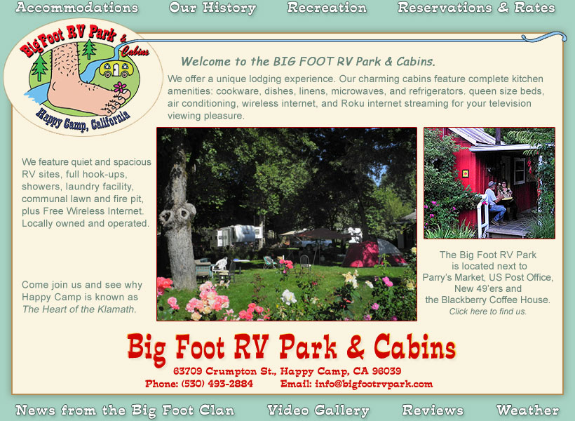Welcome to Big Foot Rv & Cabins.