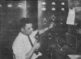 KGPL Dispatcher on First Day of operation, 1931